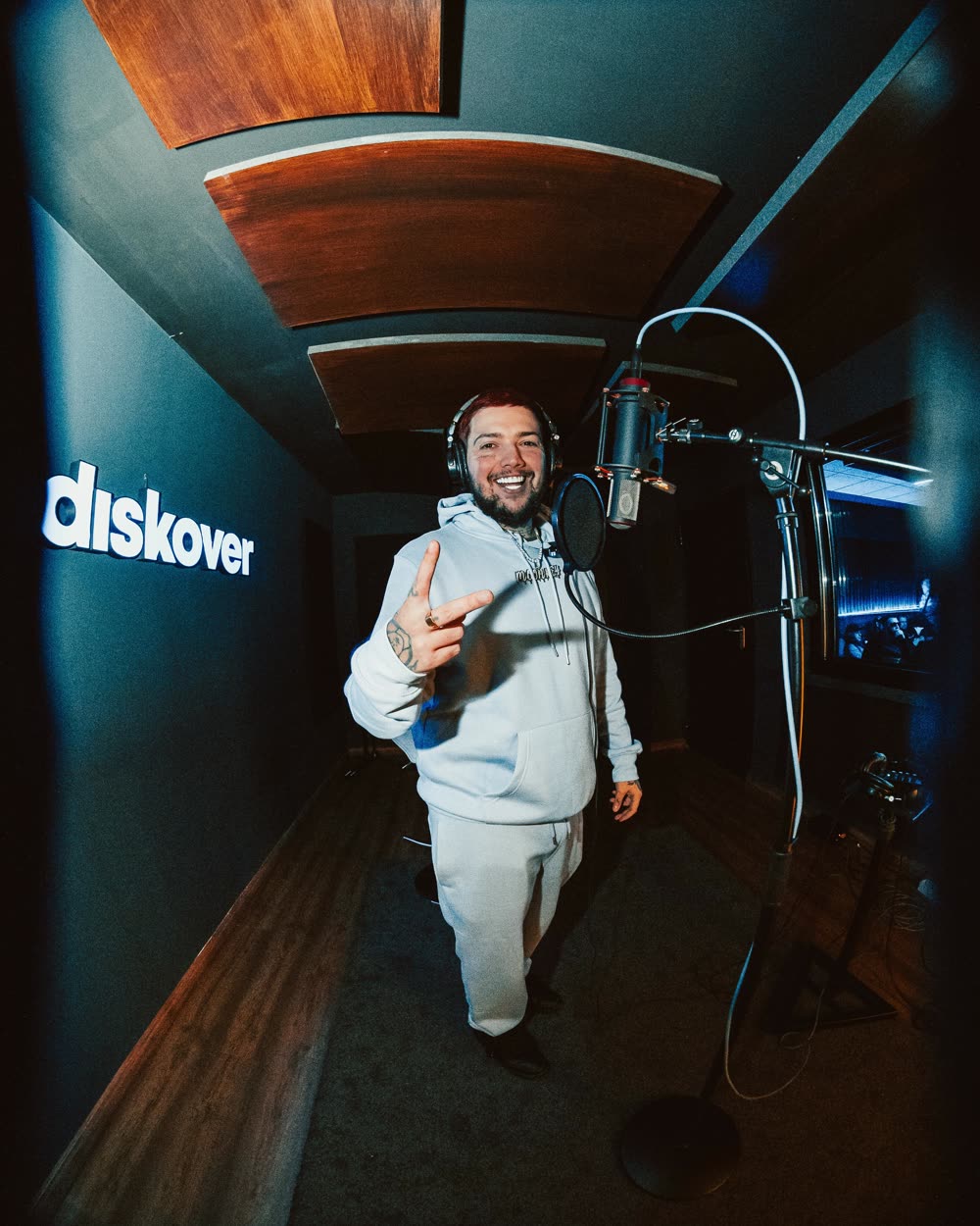 Moonkey en el estudio de grabación